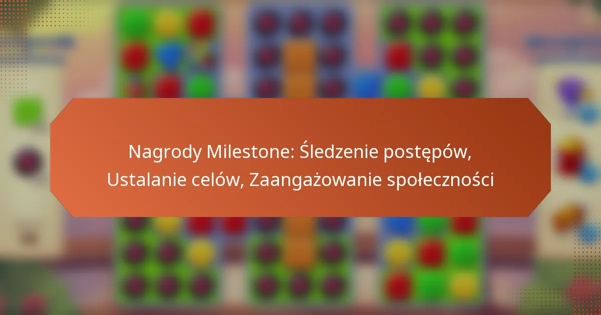 Nagrody Milestone: Śledzenie postępów, Ustalanie celów, Zaangażowanie społeczności