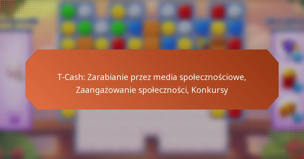 T-Cash: Zarabianie przez media społecznościowe, Zaangażowanie społeczności, Konkursy