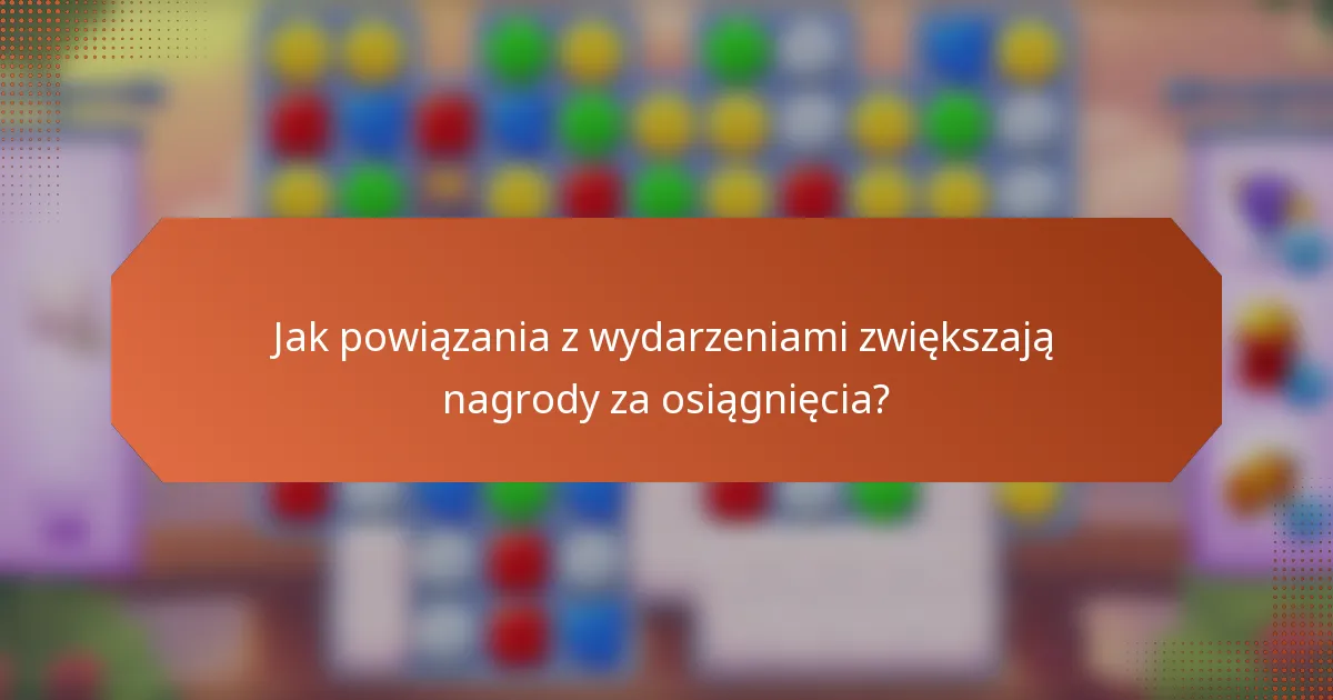 Jak powiązania z wydarzeniami zwiększają nagrody za osiągnięcia?