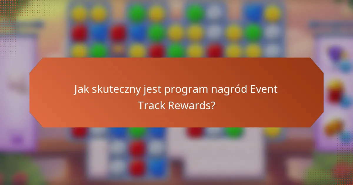 Jak skuteczny jest program nagród Event Track Rewards?