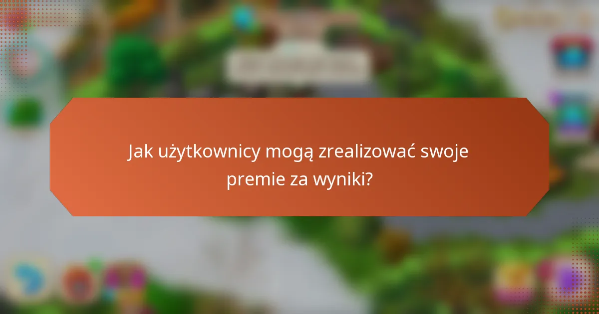 Jak użytkownicy mogą zrealizować swoje premie za wyniki?